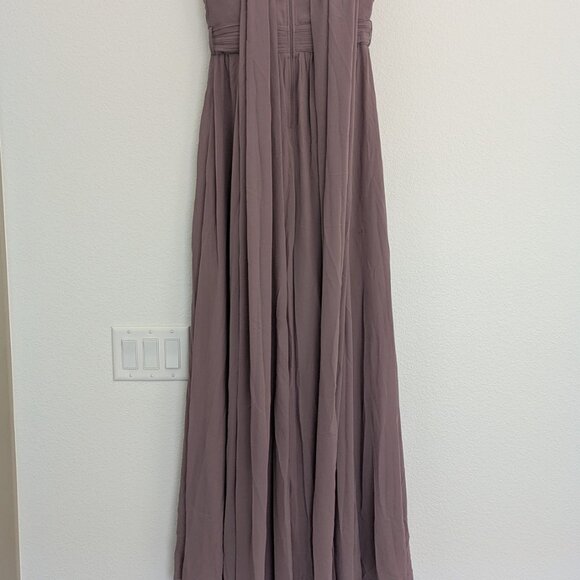 Birdy Grey Grace Convertible DARK MAUVE Bridesmaids Dress XS - Picture 9 of 14
